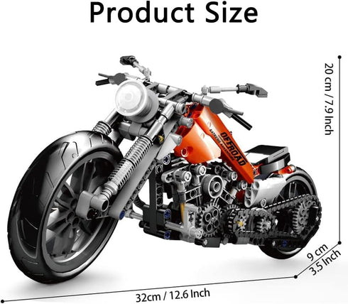 ENHANA Motorcycle Toy Building Blocks Kit - Model Brick Toys Set for Boys - Motorcycle Model Gifts