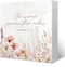 Yetmadi Girl Nursery Christian Room Decor For Baby Girls, Wildflower Flower Nursery Bible
