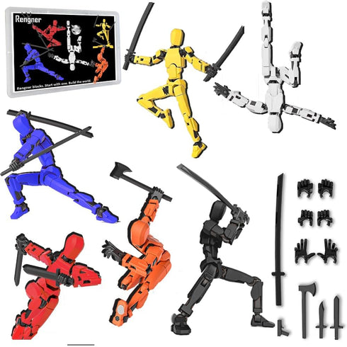 RENGNER (Pre-Assembled) Dummy13 Magnetic Action Figure Set, T 13 Action Figure Set, Anti-Gravity
