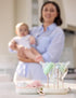 Momcozy 7-in-1 Baby Bottle Cleaner Kit with Silicone, Nipple & Straw Brushes, Soap Dispenser and Drying Rack - Portable