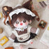 niannyyhouse 20cm Plush Doll Clothes Headdress Shirt Dress Apron Shoes Cat Paw Maid Sets for 8in Dolls (Black)