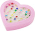 36pcs Adjustable Rhinestone Gem Rings Set for Little Girls with Heart Shape Display Case, Jewelry Rings