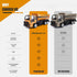 2.4GHz 45 2 3 4 5 6 7 8 Jiakora Remote Control Dump Truck for Kids, RC Construction Vehicle with LED Lights, Dumping