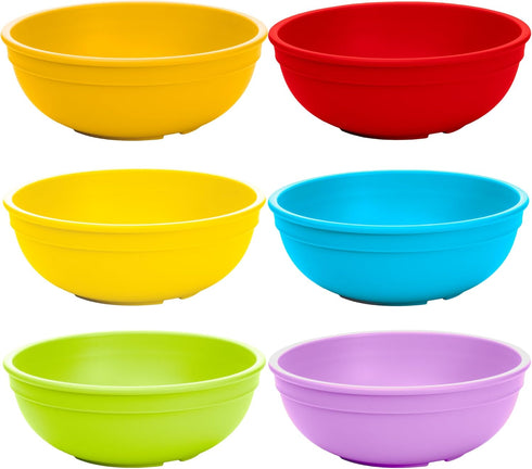 Re-Play Made in USA 20 Oz. Reusable Plastic Bowls, Pack of 6