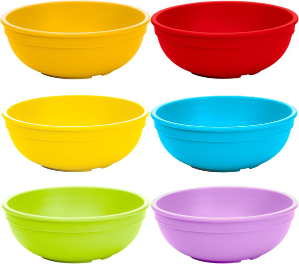 Re-Play Made in USA 20 Oz. Reusable Plastic Bowls, Pack of 6