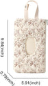 KCWVSIE Mommy Quilted Baby Wipe Holder Floral Quilted Diaper Pouch Portable Bag for Travel Stroller Daily Casual
