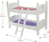 Olivia's Little World 18 in. Doll Wooden Convertible Bunk Bed, Gray, Pink, and Purple, Stacked or Unstacked