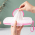 JWTIFOA Wipes Dispenser Portable Wipes Container, Travel Wipes Case, Reusable Wipe Holder for Diaper Bag, Refillable