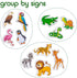 ZOO Animal Magnets for Kids - Large Fridge Magnets for Toddlers - Educational Magnetic Toys for 3 Year Olds - Jungle