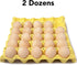 24 CALPALMY Pieces Wooden Eggs - Life-Size, Reusable Fake Easter Eggs for Painting, Decorating, Crafting, Pretend Play