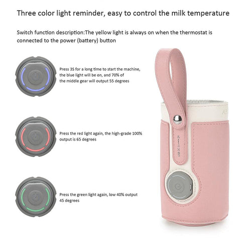 Warmer,3 Keenso Baby Bottle Temperature Portable Baby Bottle Warm Cover for Home and Outdoors