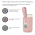 Warmer,3 Keenso Baby Bottle Temperature Portable Baby Bottle Warm Cover for Home and Outdoors
