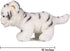 Ice King Bear Baby Tiger Plush Toy, 10 Inches, Cute Stuffed Animal (White)