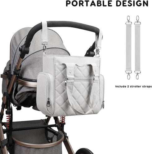 SONARIN 7pcs Set,Large Multifunctional Diaper Bag Tote Travel Baby Nappy Changing Bag Shoulder Handbag Maternity Bag