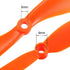 1045 10x4.5 Inch 2-Vane 5 uxcell RC Propellers CW CCW Fixed-Wing for Airplane Toy, Nylon Orange Pairs with Adapter