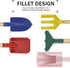 6-Piece Garden Tools Set for Kids, Beach Sandbox Toy Including Scoop, Trowel, Spoon, Fork, Rake & Shovel