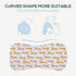 Gelisite 6 Pack (Multi03) Cotton Baby Burp Cloths Extra Absorbent Soft for Baby Boys and Girls