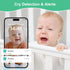 Monitor,1080P Simyke Smart Video Baby Baby Room Camera, APP Control,WiFi On/Off Switch,AI Detection, Cry Monitor