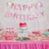 CC HOME Unicorn Happy Birthday Banner/Unicorn Party Supplies for Kids Birthday Party Decoration, Pink
