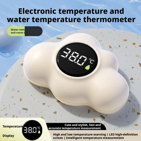 Generic Kid Bath Thermometer,Floating Digital Tub Temperature Gauge for Newborns,LCD Display Water Monitor with Color