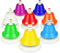 EliLunar 8 Note Desk Bells Set C Major Scale Color-Coded Hand Bells, Educational