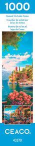 Ceaco - Sunset on Lake Como - 1000 Piece Jigsaw Puzzle for Adults and Family Fun