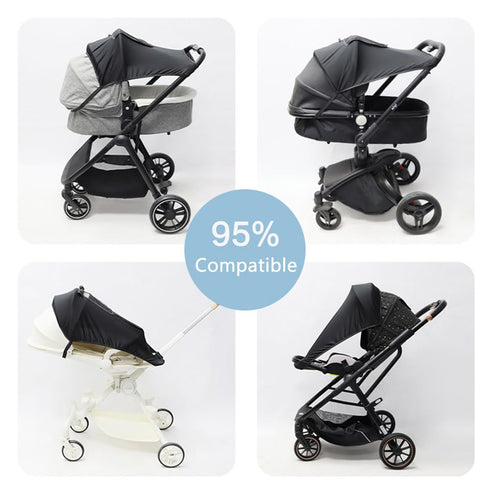 Sun Shade for Stroller Compatible with Evenflo Pivot Modular Travel System, Pram Sunshade Sun Cover, Waterproof Baby