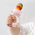 Mukylar 2 Pack Free,2mm Introduction,3M+Mauve Baby Fruit Food Feeder+Breastmilk Popsicle Molds,Baby Teethers,BPA Fine