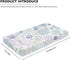 JIANADAER 28"x52", Seashell Fitted Crib Sheet Starfish Conch Blue Purple Green Standard Crib Mattress Fitted Sheet