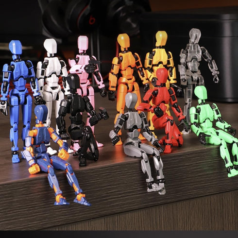 VZNYBL 10 Packs Titan13 Set, Dummy 13 3d 13 (Assembly Completed) Action Figure Printed ActionFigure Toy Gifts for Kids