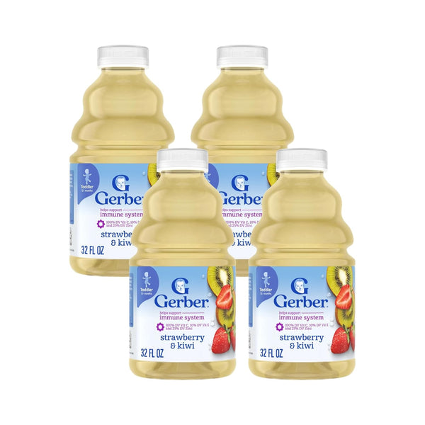 Gerber Graduates Fruit Splashers Juice, Strawberry Kiwi 32 Fl. Oz. (Pack of