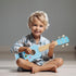 Kids Guitar for Girls, Wooden Musical Instruments Toys with Ukulele, Tambourine, Maracas, Harmonica, Mini Band Sets for