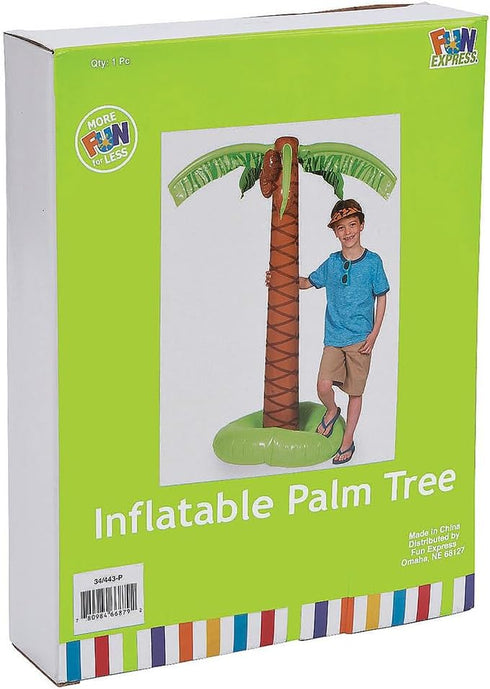 66-Inch Tropical Inflatable Palm Tree - Perfect for Parties