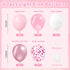60pcs 12inch Light Pink and White Balloons, Pearl Light Baby Pink Confetti White Balloons for Wedding Bridal Shower