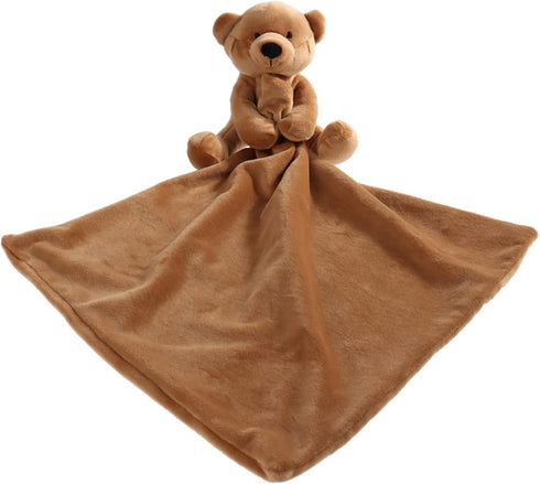 Apricot Lamb Brown Teddy Bear Stuffed Animals Security Blanket, 13 Inches Luxury Snuggler Plush
