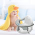 Lucakuins 6-18 Newborn Infant Baby Bath Seat, Non-Slip Infants Baby Bath Chair for Bathtub, Cute Shape Baby Shower