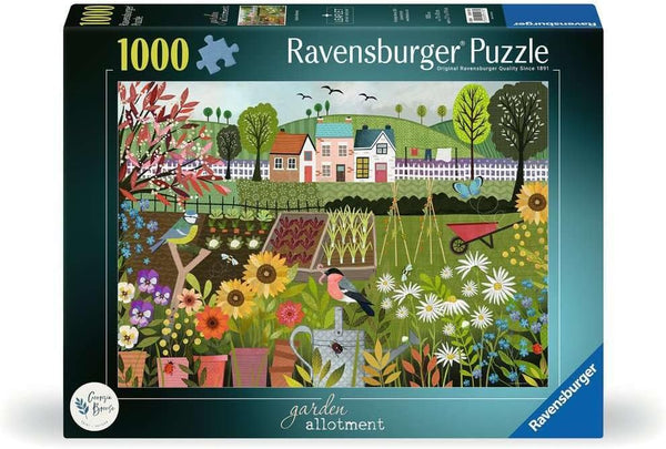 Ravensburger Garden Allotment 1000 Piece Jigsaw Puzzle | Vibrant Garden Artwork |