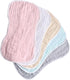 HEALSOPTHY 5Pcs Burp Cloths Newborn Cotton Burping Cloths Soft Absorbent Feeding Washcloths for