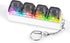 Keyboard Fidget Toy for Adults Keyboard Clicker with LED Light Keychain Fidget
