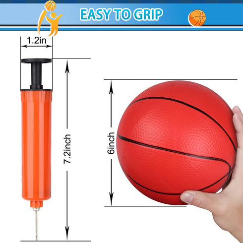 5" Mini Basketball for Mini Basketball Hoop, Small Replacement Toy for Over The Door Basketball Hoop, 3 PCS