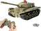 RC Tank Military Truck Vehicles, 2.4Ghz Radio Controlled Battle Tank Toy with 270° Rotational Sounds for Kids