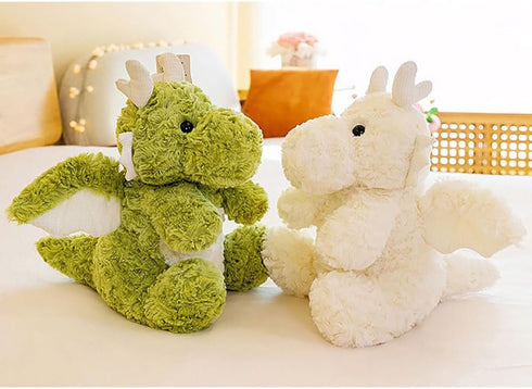 YUKOUQIAN 7.8 inch Dragon Stuffed Animal Cute Dragon Plush Toy for Girls Boys (jiaolong lvse)
