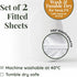Simmons GOTS Organic Bassinet Sheets Compatible with Halo Bassinest Swivel Sleeper, Delta Children Kids Bassinet, Arms