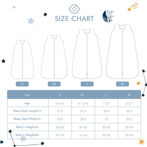 0-6 100% 2-Way 0.5 TADO MUSLIN Baby Sleep Sack Months Wearable Blanket for Babies Organic Cotton Zipper YKK TOG Toddler