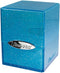 Ultra Pro Frosted Cube Storage Box for Over 100 Trading Cards, Glitter Blue - Stylish Protection for Playing and Sports
