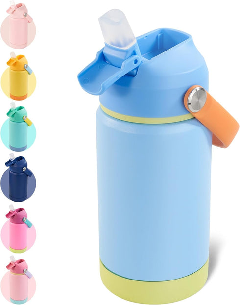 Kerilyn 12oz Kids Water Bottle, Stainless Steel Insulated Water Bottle for Kids,
