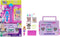 Polly Pocket Doll & Playset - Disco Dance Fashion Reveal with 3-Inch Hoodie Buddy Doll, 16 Accessories & Water Play