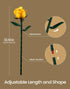 iATOM Set, 12Pcs Yellow Rose Bouquet Building Flowers Botanical Collection Kit for Adults