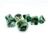 Polyhedral DND Dice Set - Green White RPG Dice for Dungeon and Dragons, D&D Pathfinder MTG Role Playing Games