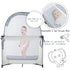 L RUNNZER Pack Pack R07s-blue Baby and Play Tent, N Play Canopy to Keep Baby from Climbing Out, Crib Tent for Playard